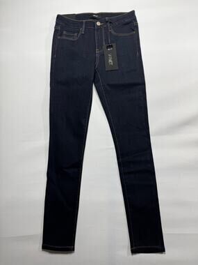 NWT Vervet Women's Mid Rise Ankle Skinny Fit Blue Denim Jeans - Sz 25 (26x27.5)